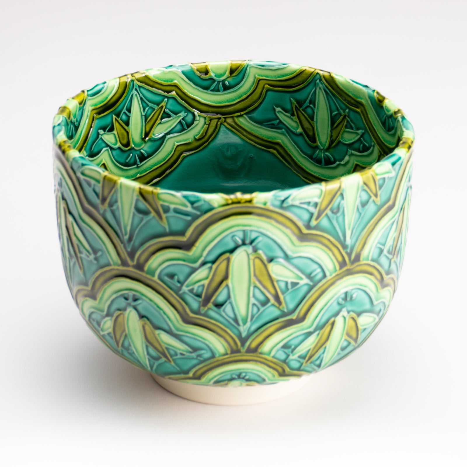 抹茶碗　松つなぎ竹　山本一如 KOTOPOTTER