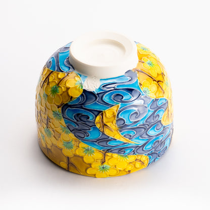 抹茶碗　梅に観世水　山本一如 KOTOPOTTER