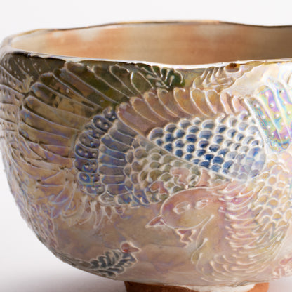 抹茶碗　ラスター彩鳳凰　俊山窯 KOTOPOTTER