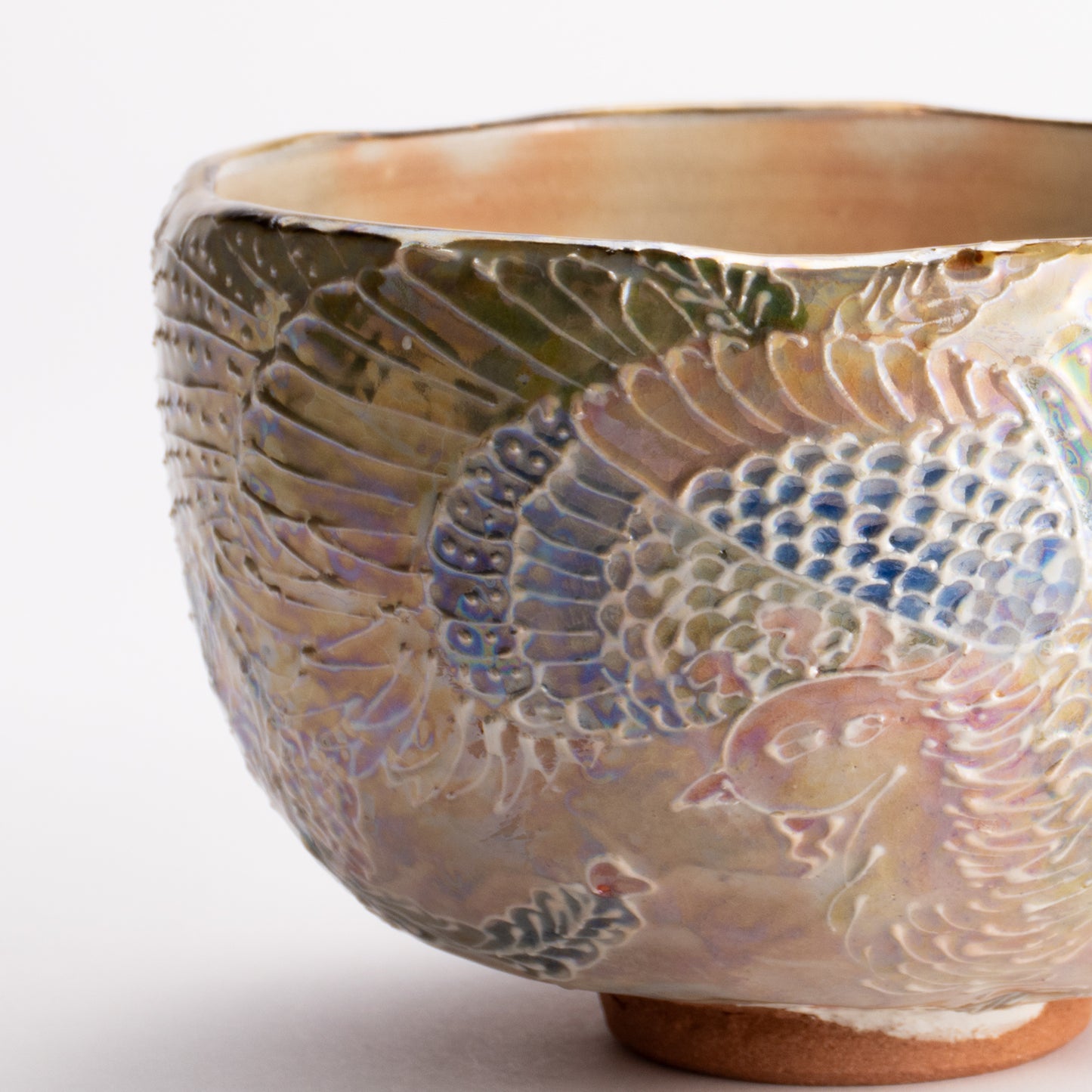 抹茶碗　ラスター彩鳳凰　俊山窯 KOTOPOTTER