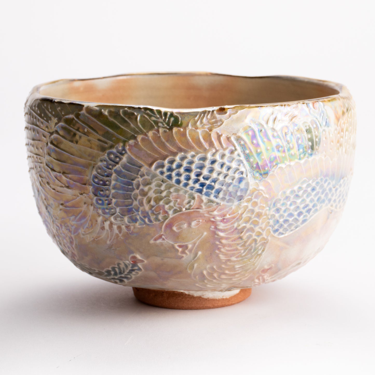 抹茶碗　ラスター彩鳳凰　俊山窯 KOTOPOTTER