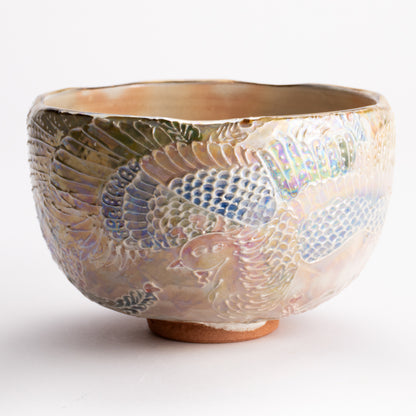 抹茶碗　ラスター彩鳳凰　俊山窯 KOTOPOTTER