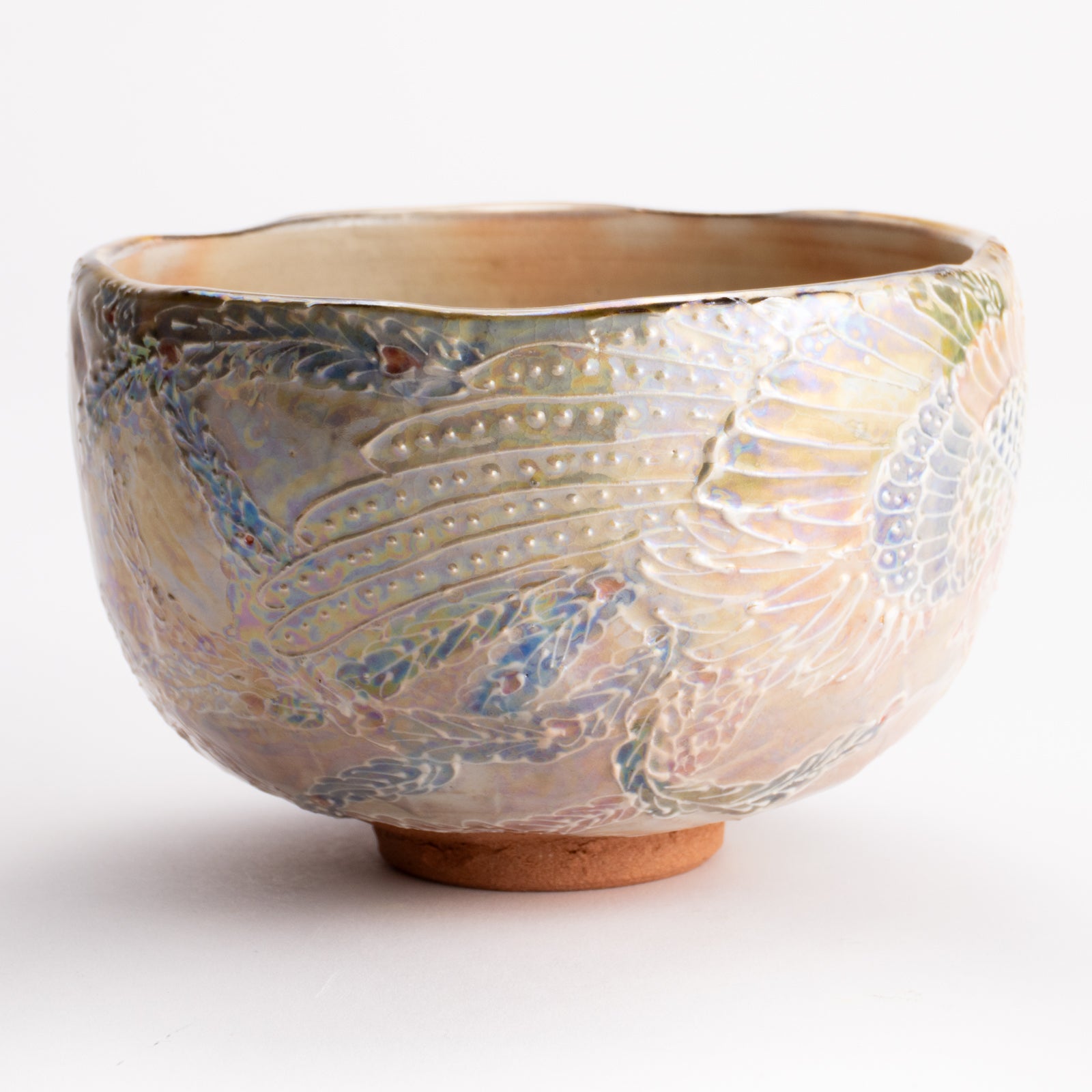 抹茶碗　ラスター彩鳳凰　俊山窯 KOTOPOTTER