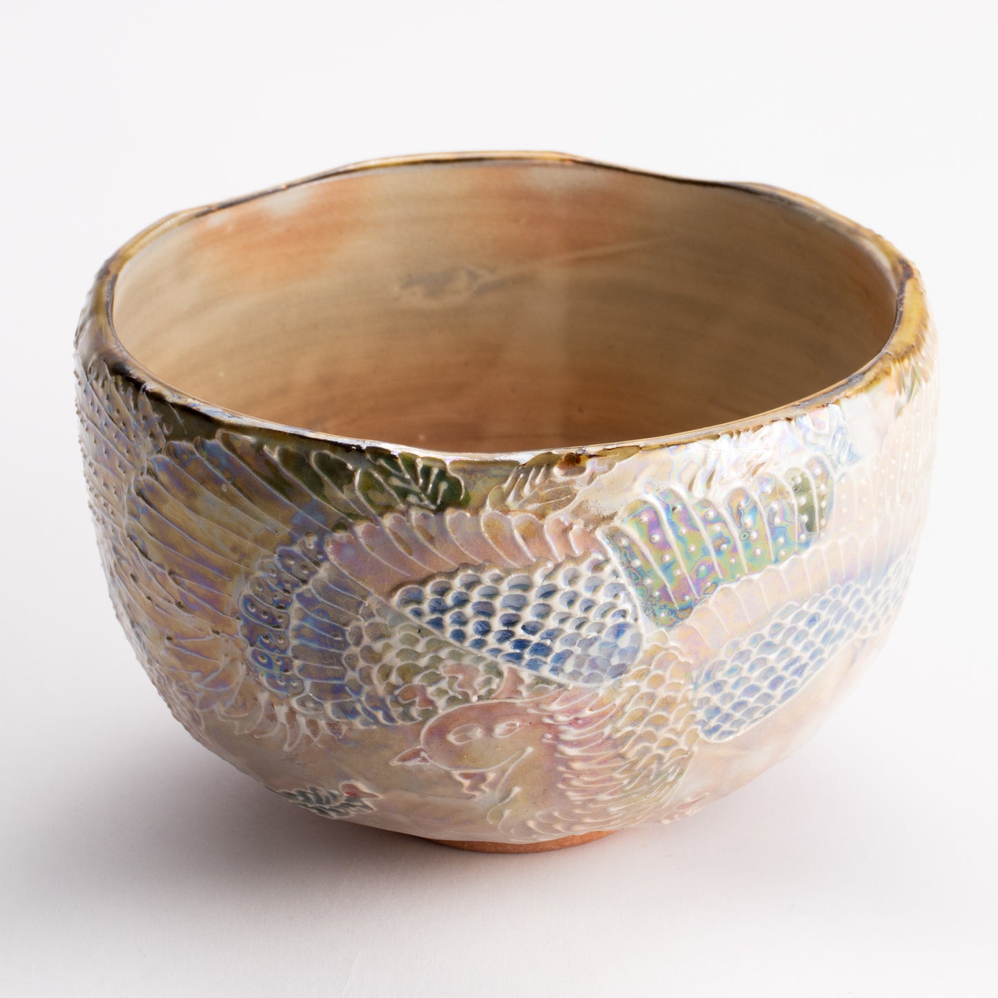 抹茶碗　ラスター彩鳳凰　俊山窯 KOTOPOTTER