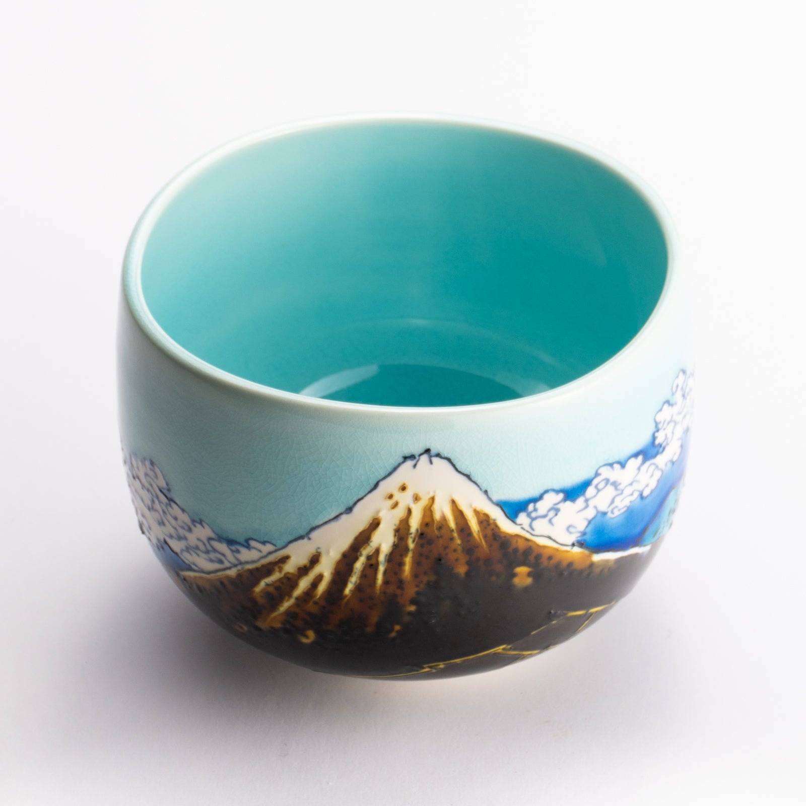 抹茶碗　富嶽三十六景"山下白雨"　山本一如 KOTOPOTTER