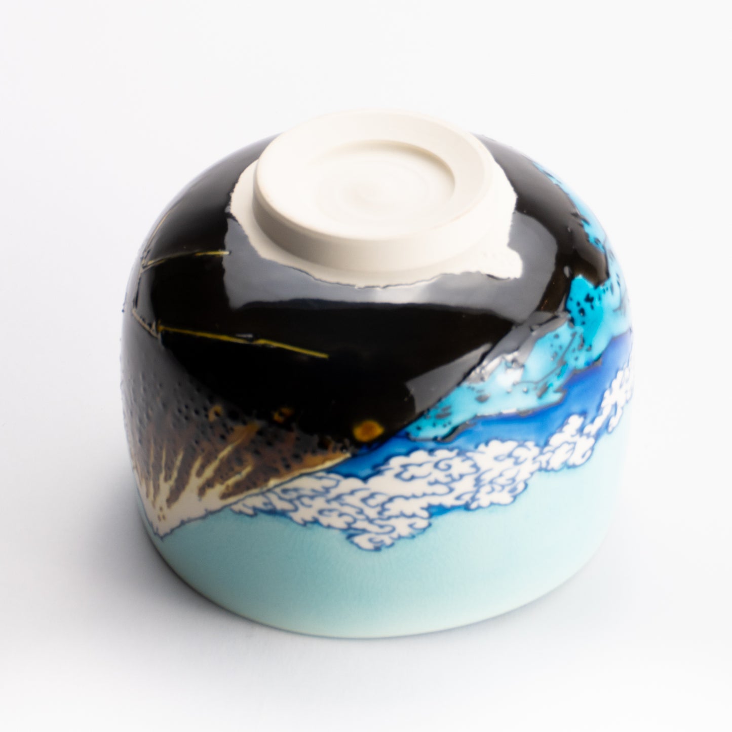 抹茶碗　富嶽三十六景"山下白雨"　山本一如 KOTOPOTTER