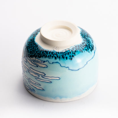 抹茶碗　富嶽三十六景 "凱風快晴"　山本一如 KOTOPOTTER