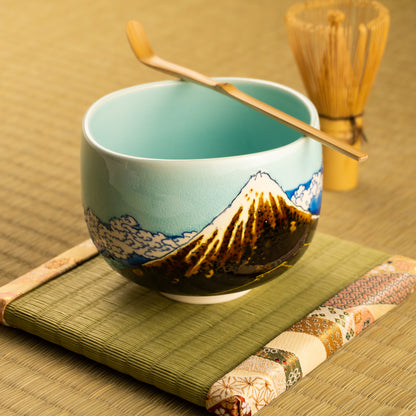 抹茶碗　富嶽三十六景"山下白雨"　山本一如 KOTOPOTTER