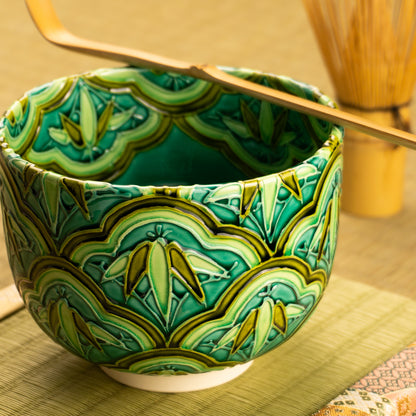 抹茶碗　松つなぎ竹　山本一如 KOTOPOTTER