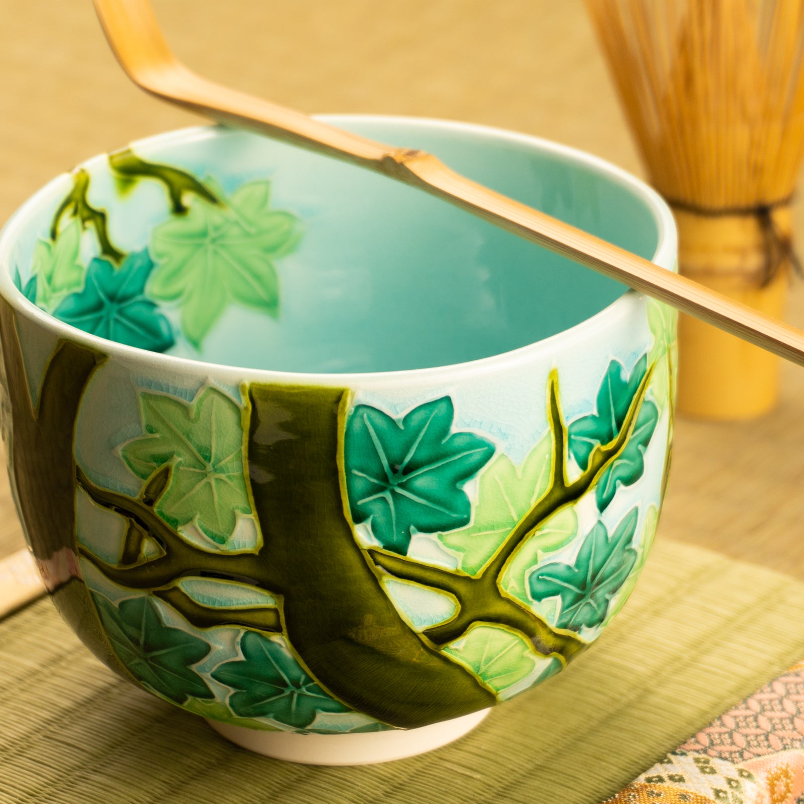 抹茶碗　青楓　山本一如 KOTOPOTTER