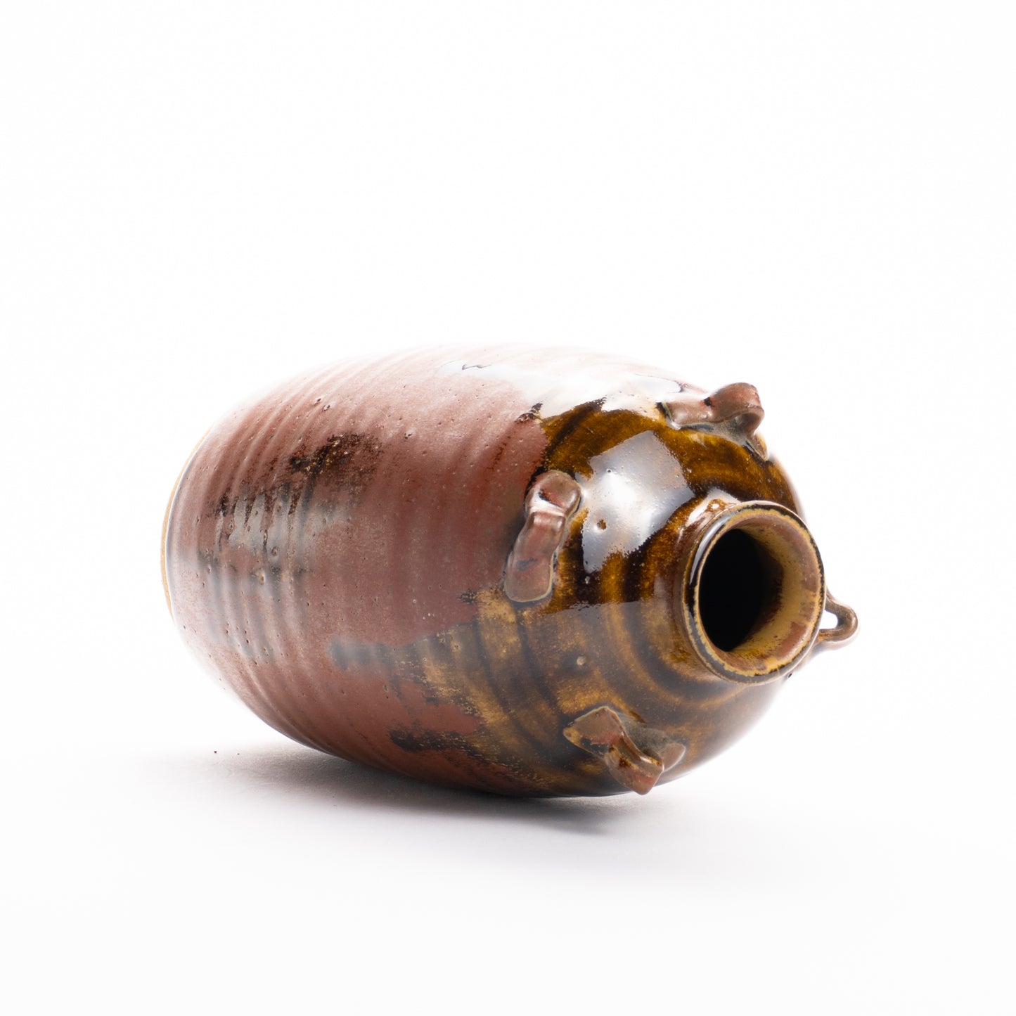 肩衝花瓶　鉄釉灰被り　桶谷定一 KOTOPOTTER