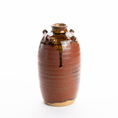 肩衝花瓶　鉄釉灰被り　桶谷定一 KOTOPOTTER