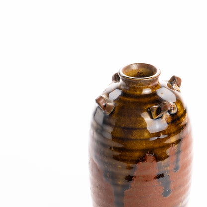 肩衝花瓶　鉄釉灰被り　桶谷定一 KOTOPOTTER