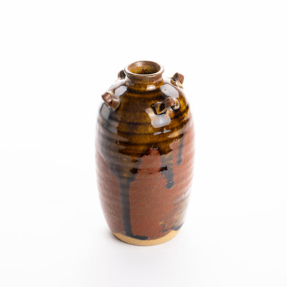 肩衝花瓶　鉄釉灰被り　桶谷定一 KOTOPOTTER