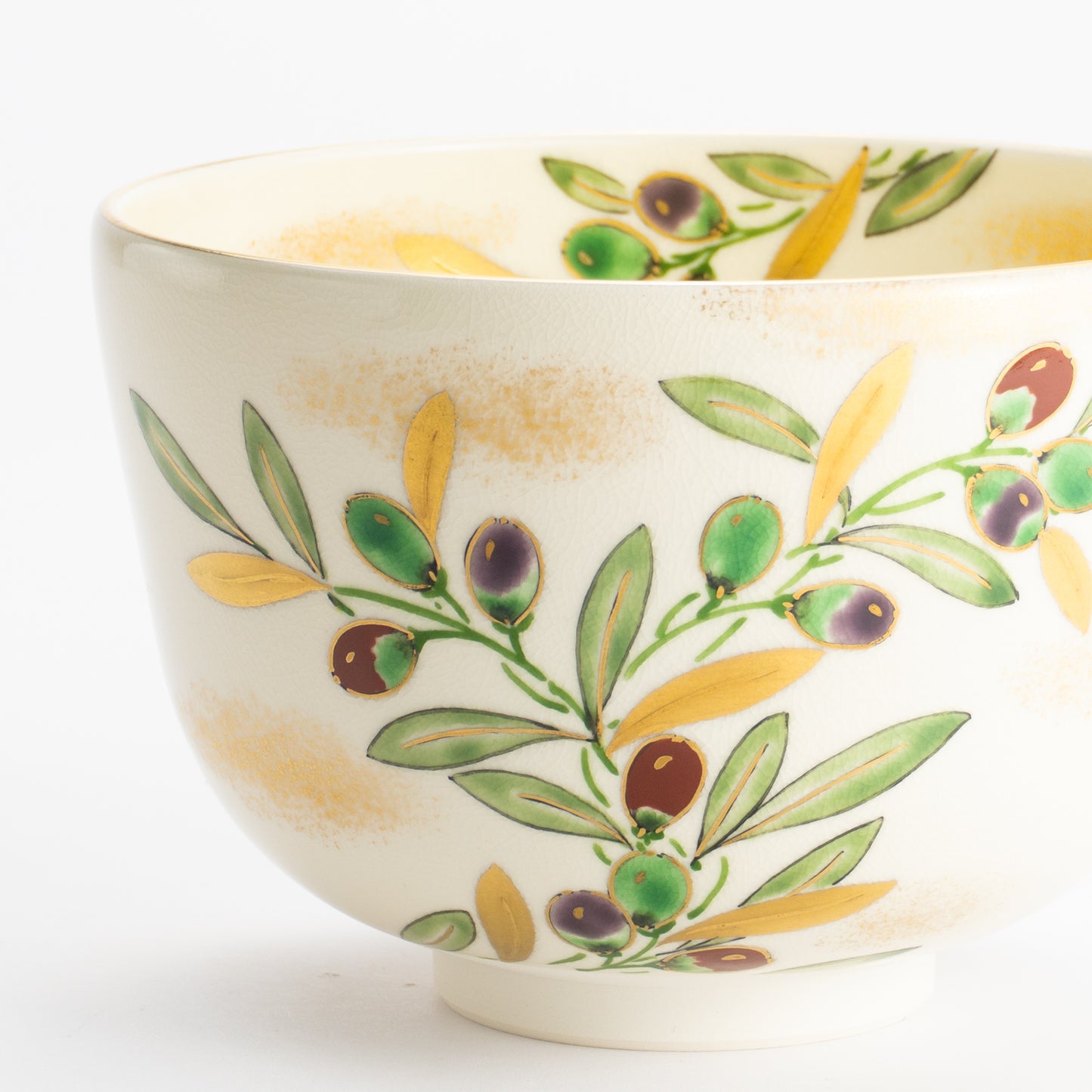 抹茶碗　オリーブ　陶楽 KOTOPOTTER