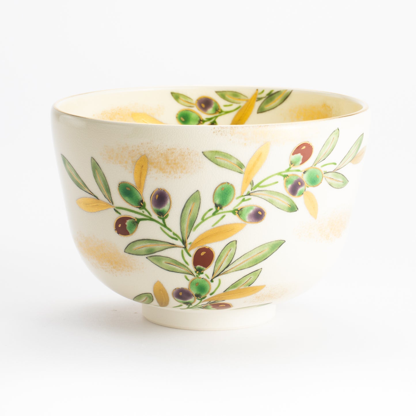 抹茶碗　オリーブ　陶楽 KOTOPOTTER