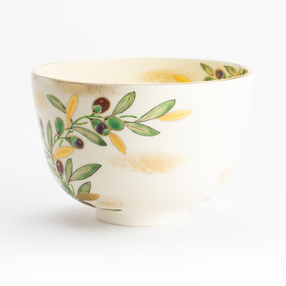 抹茶碗　オリーブ　陶楽 KOTOPOTTER