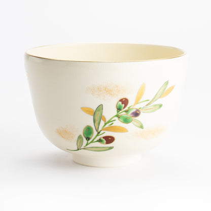 抹茶碗　オリーブ　陶楽 KOTOPOTTER
