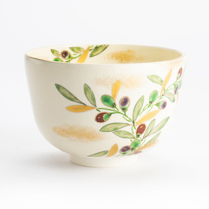 抹茶碗　オリーブ　陶楽 KOTOPOTTER