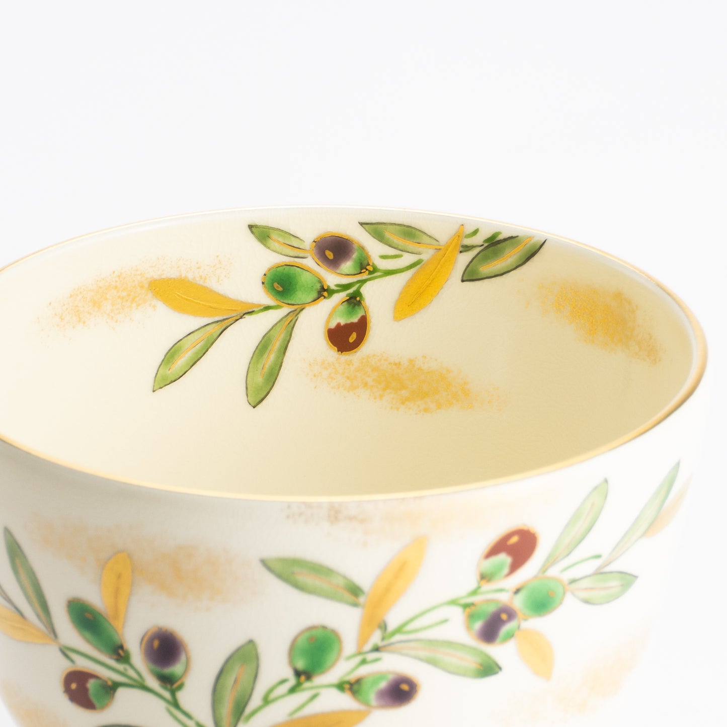 抹茶碗　オリーブ　陶楽 KOTOPOTTER