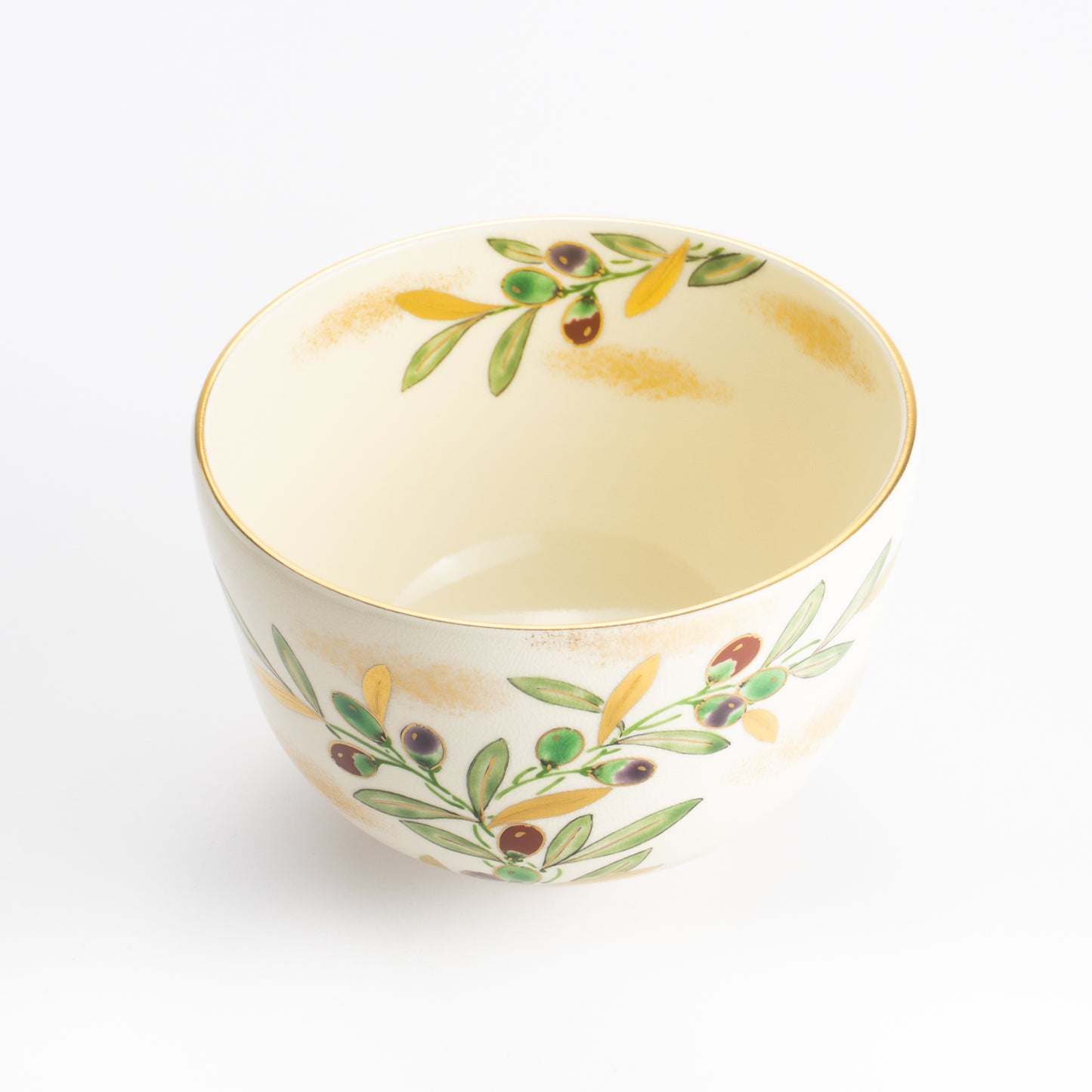 抹茶碗　オリーブ　陶楽 KOTOPOTTER