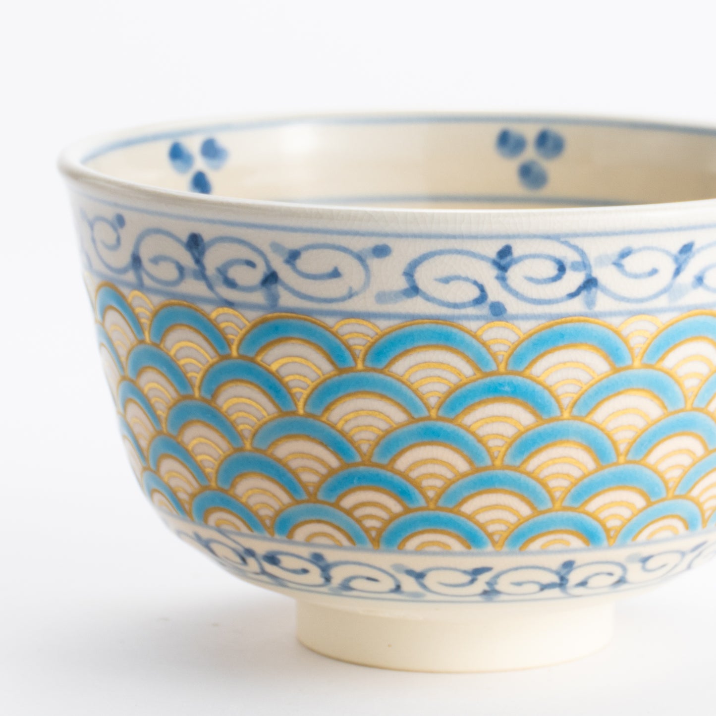 抹茶碗　青海波　桐鳳 KOTOPOTTER