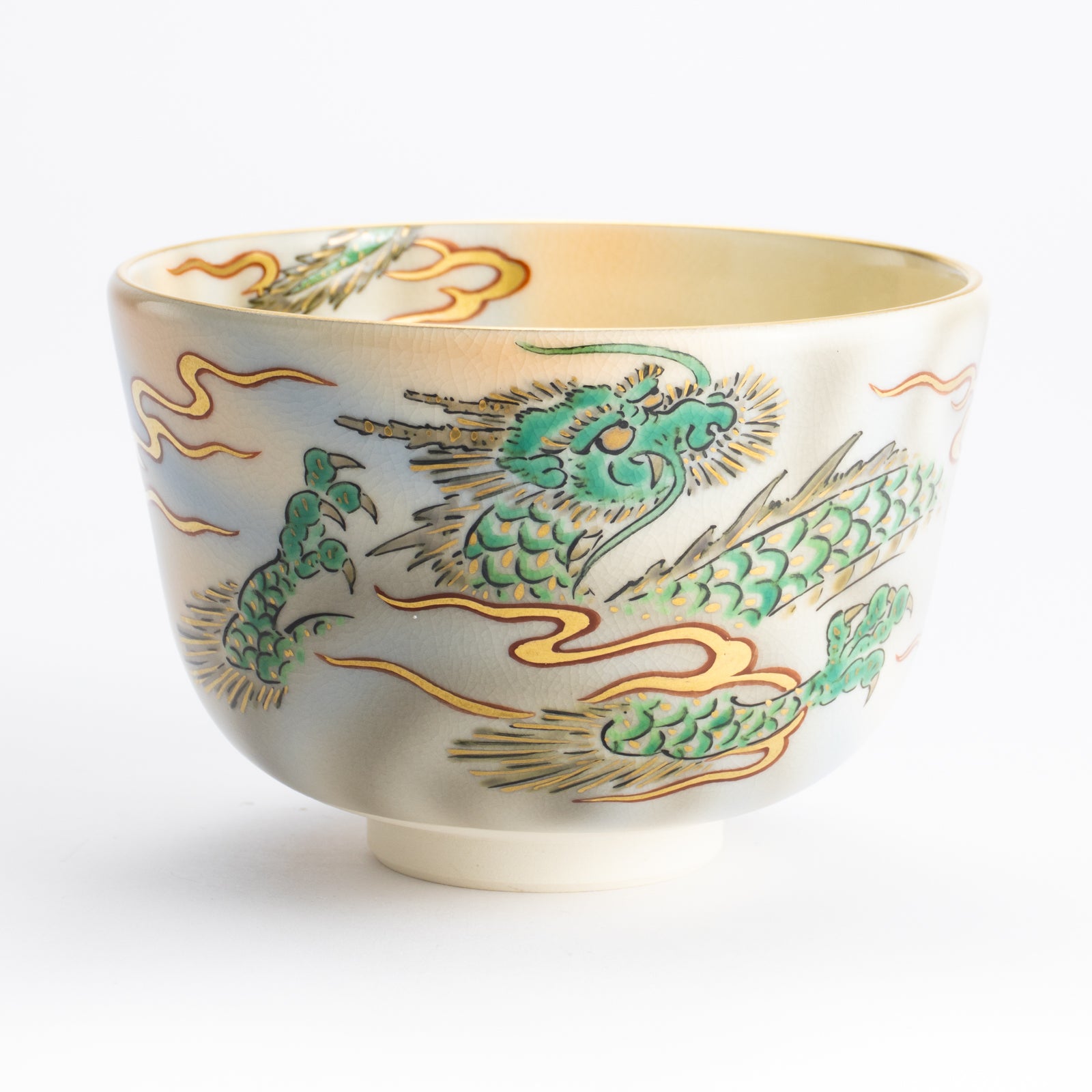 抹茶碗　青海波　陶楽 KOTOPOTTER