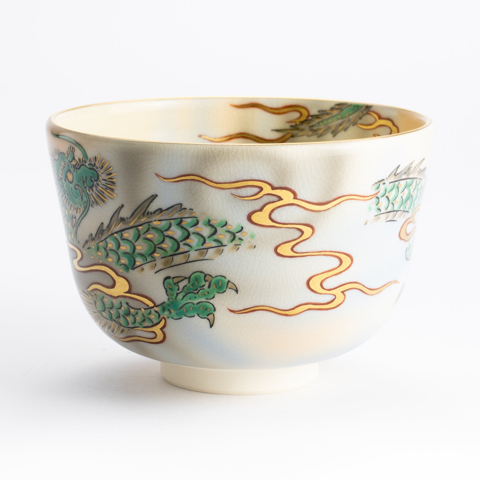 抹茶碗　青海波　陶楽 KOTOPOTTER