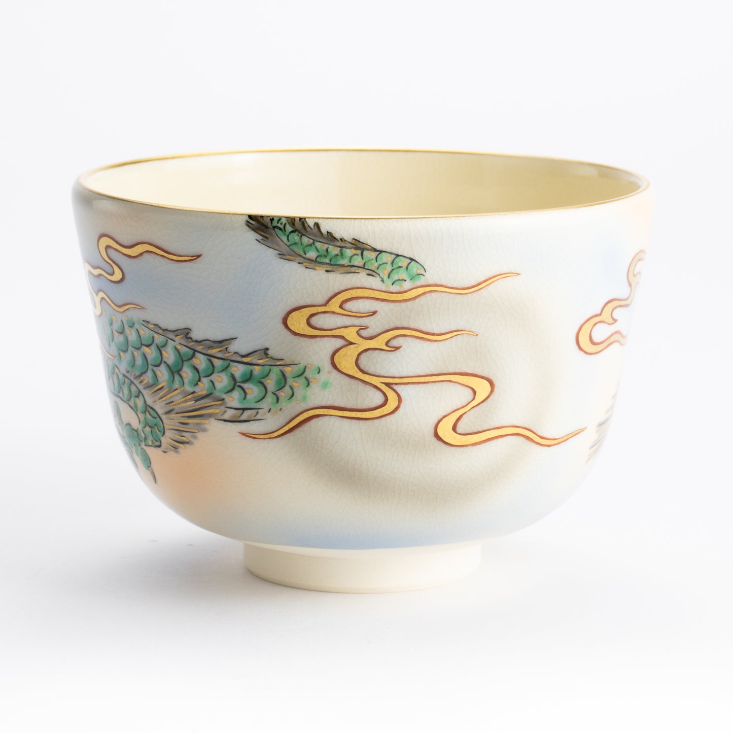 抹茶碗　青海波　陶楽 KOTOPOTTER