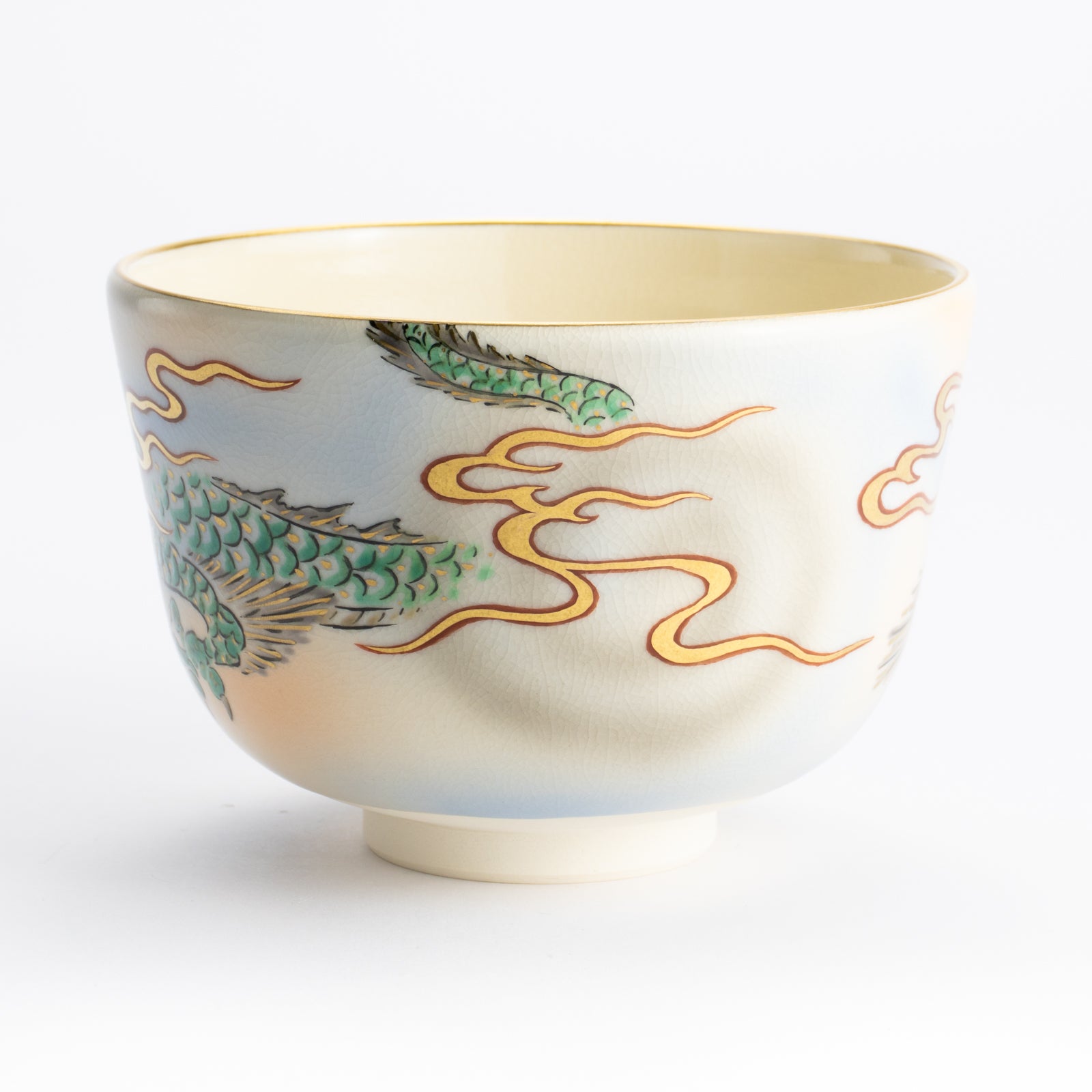 抹茶碗　青海波　陶楽 KOTOPOTTER