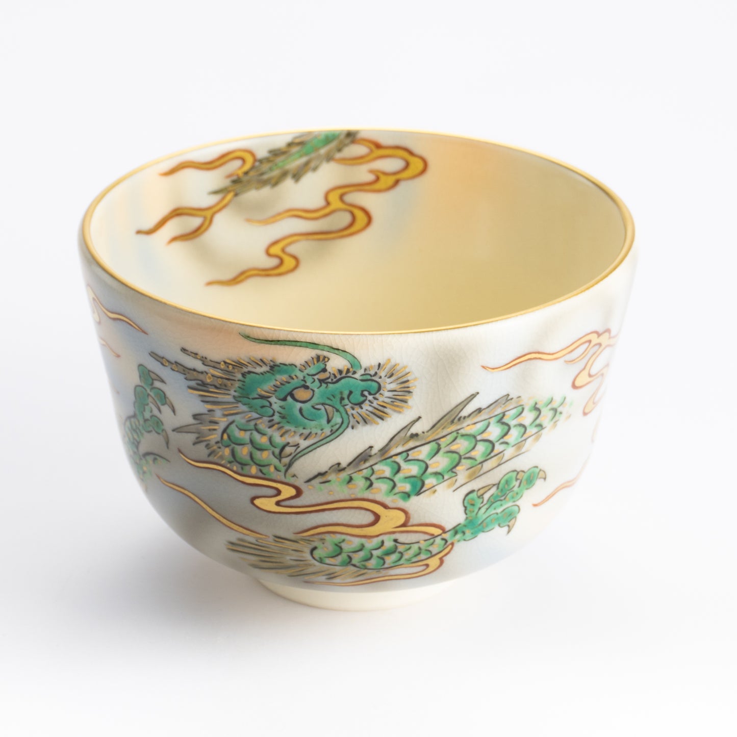 抹茶碗　青海波　陶楽 KOTOPOTTER