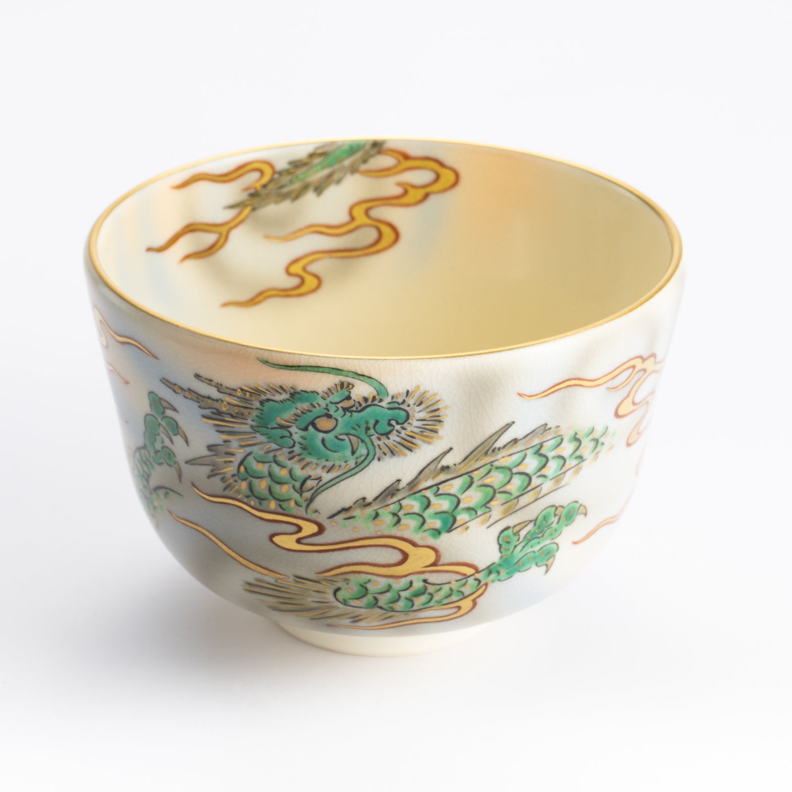 抹茶碗　青海波　陶楽 KOTOPOTTER