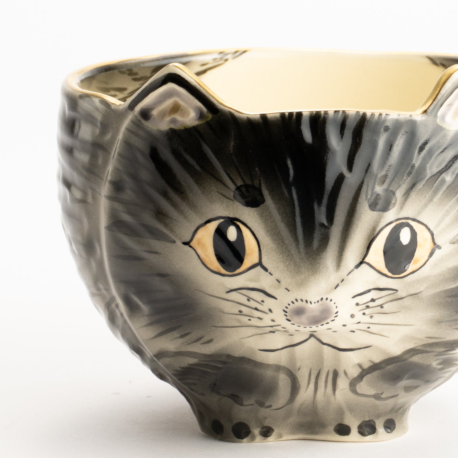 抹茶碗　黒猫　良二 KOTOPOTTER