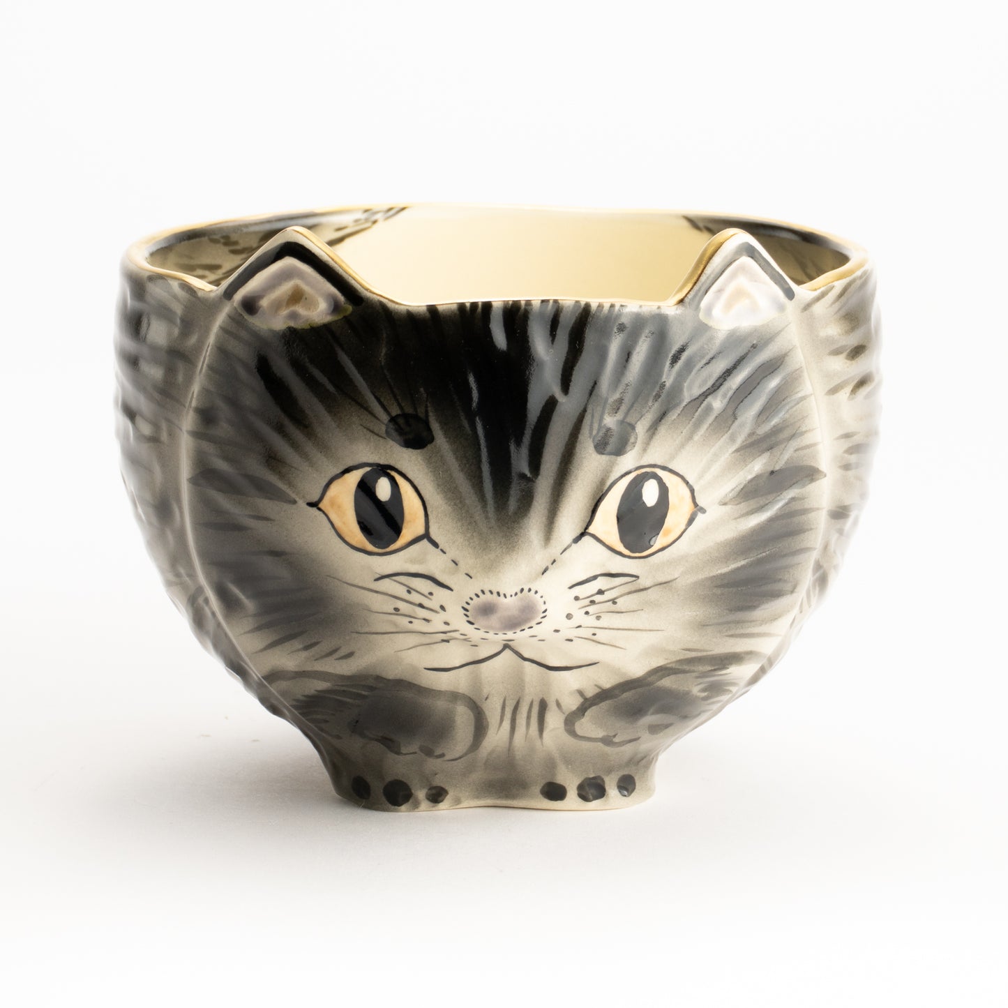 抹茶碗　黒猫　良二 KOTOPOTTER