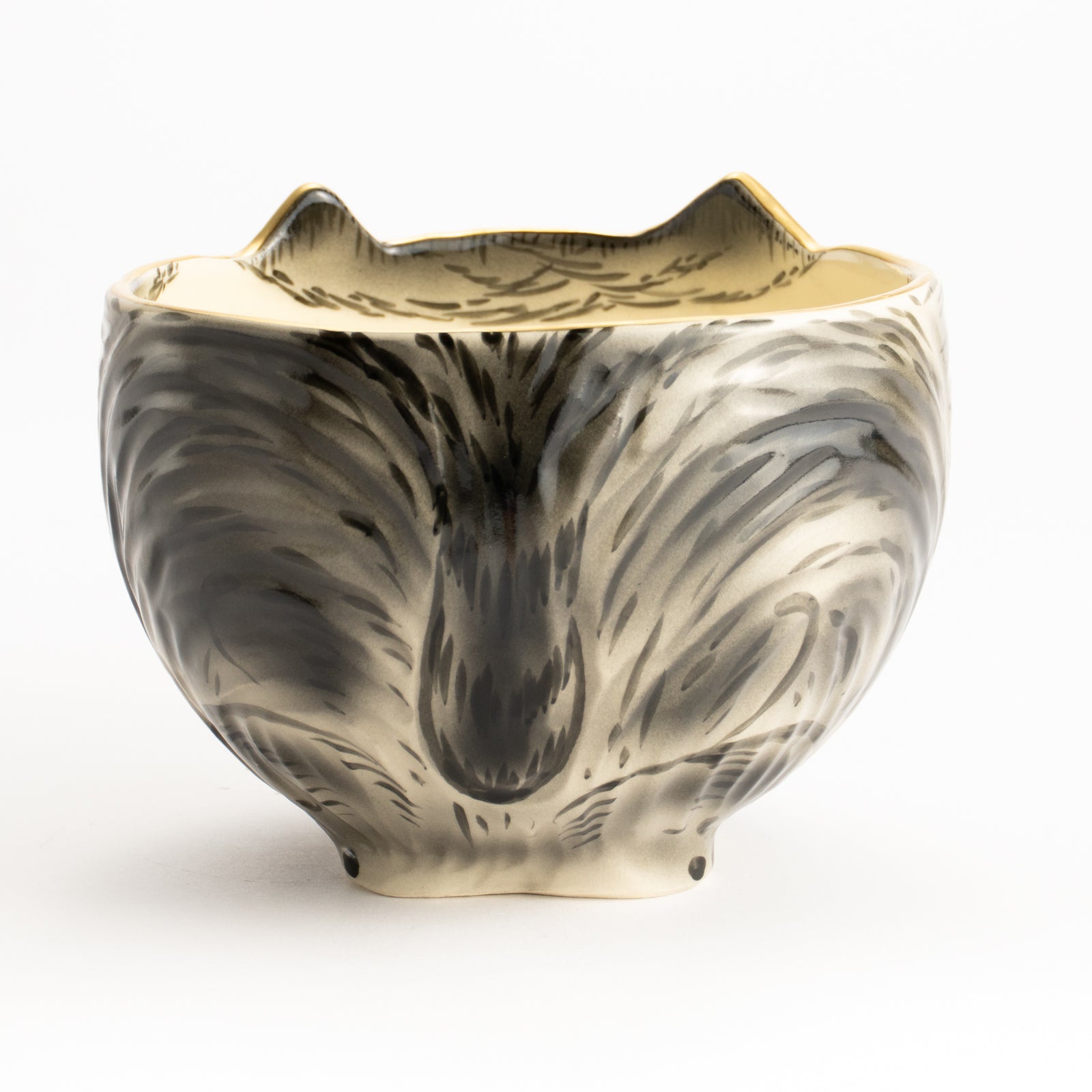 抹茶碗　黒猫　良二 KOTOPOTTER