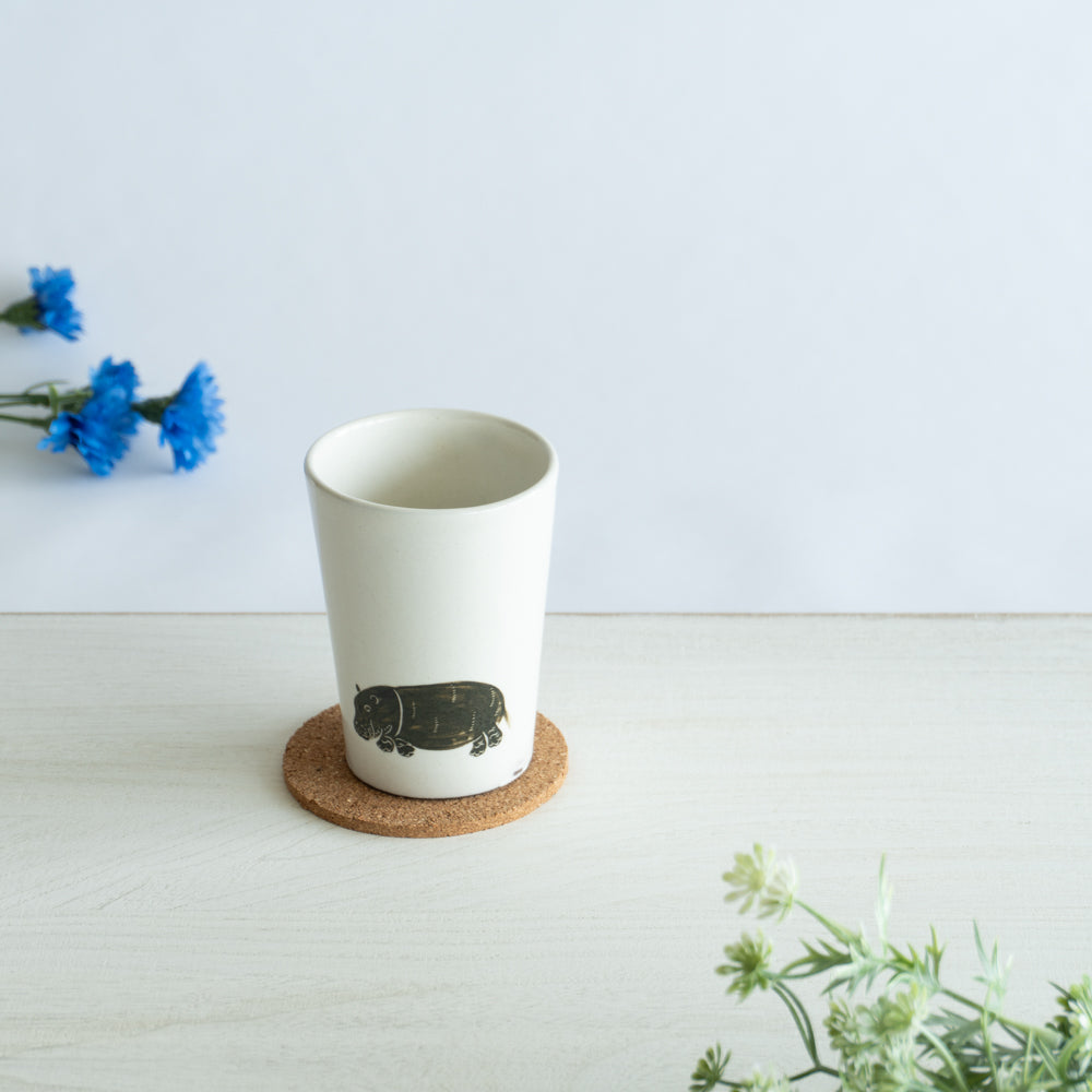 タンブラー　カバ　澤田卓伸 - Handcrafted Japanese pottery from Kyoto - Kyo ware / Kiyomizu ware.