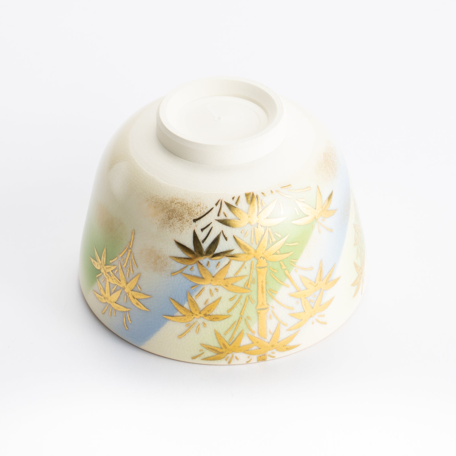 京都 清水焼】抹茶碗 竹絵