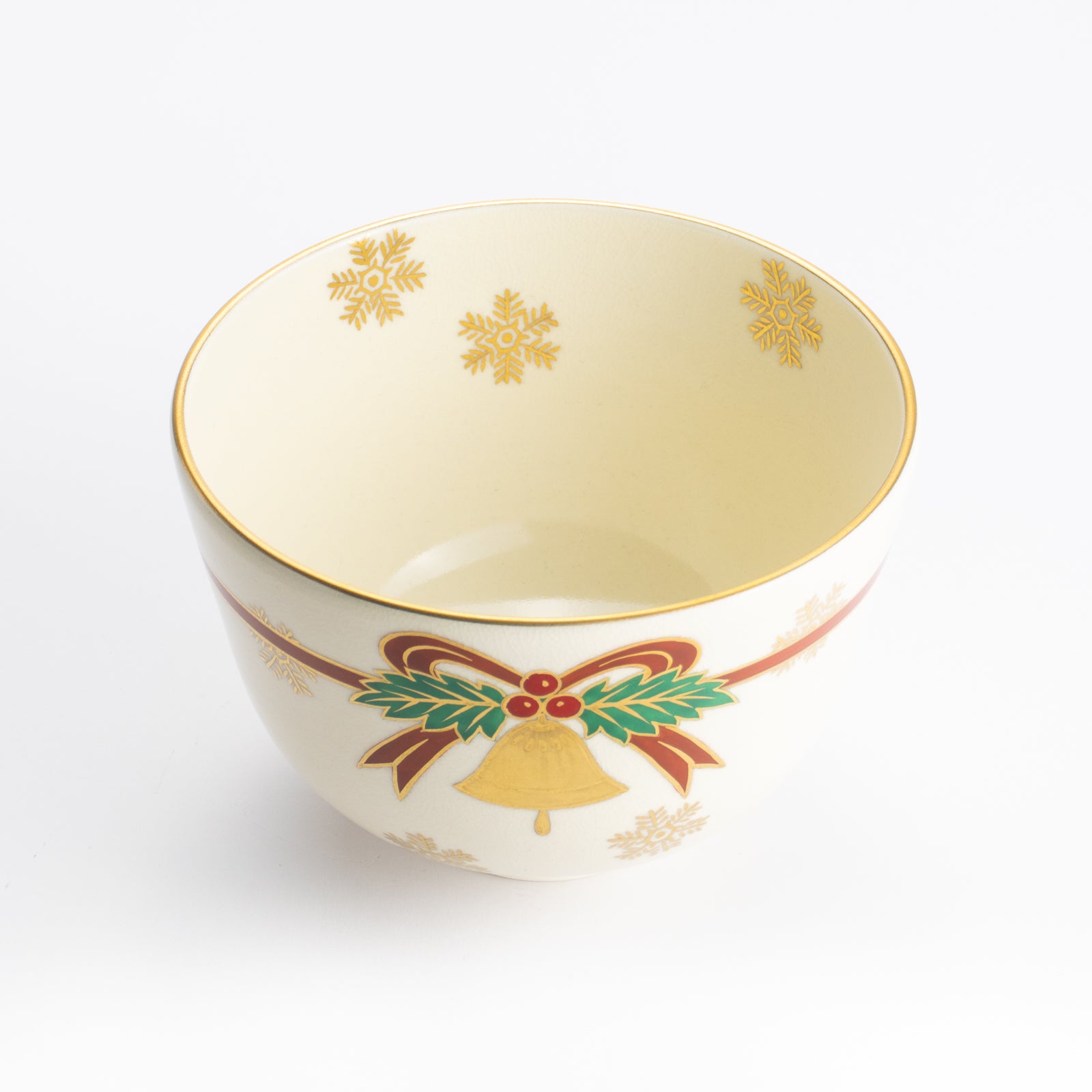 抹茶碗　クリスマスリース　陶楽 KOTOPOTTER