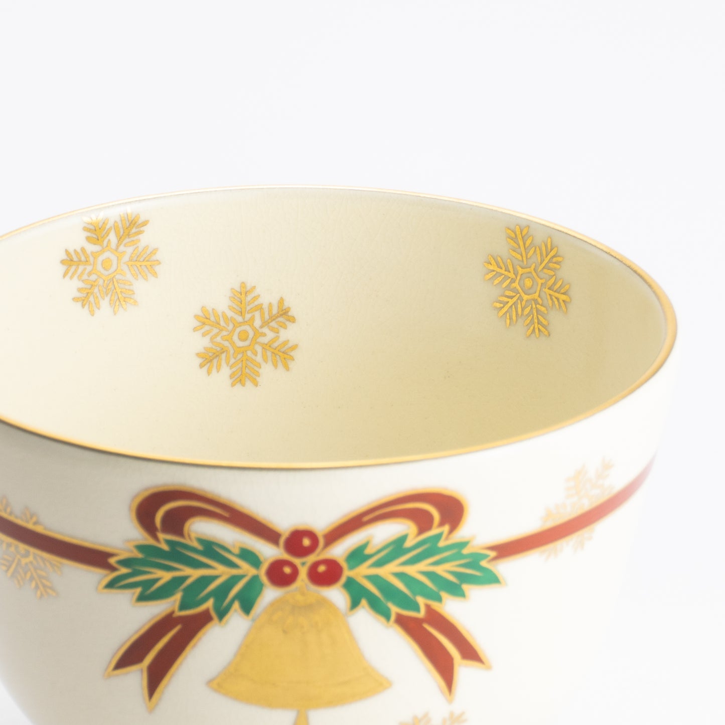 抹茶碗　クリスマスリース　陶楽 KOTOPOTTER