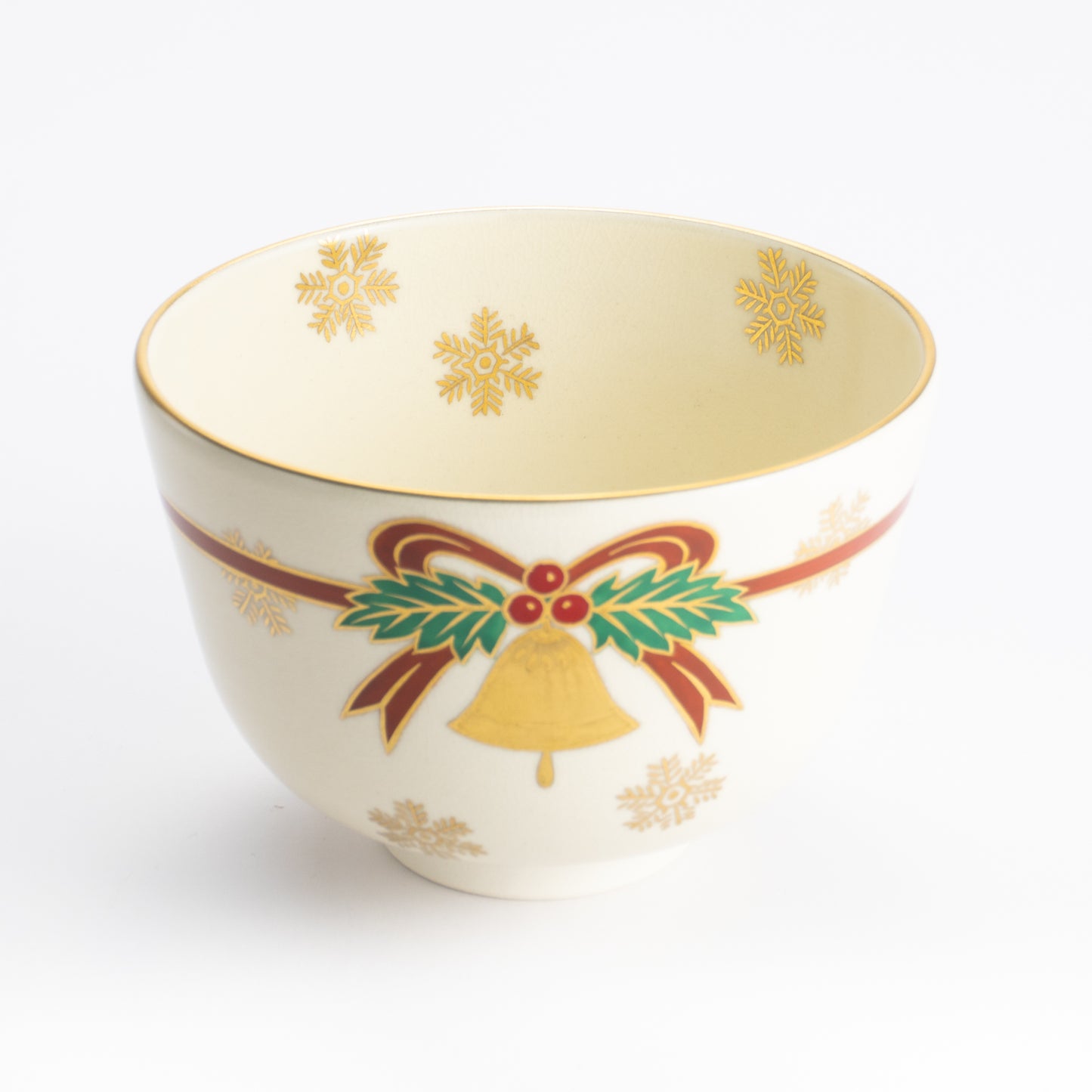 抹茶碗　クリスマスリース　陶楽 KOTOPOTTER