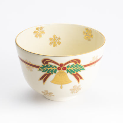 抹茶碗　クリスマスリース　陶楽 KOTOPOTTER