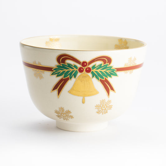 抹茶碗　クリスマスリース　陶楽 KOTOPOTTER