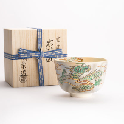 抹茶碗　青海波　陶楽 KOTOPOTTER