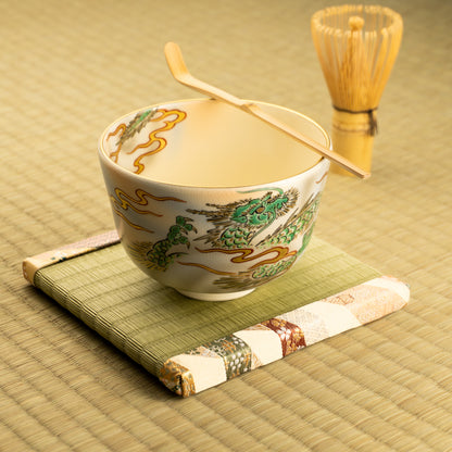 抹茶碗　青海波　陶楽 KOTOPOTTER