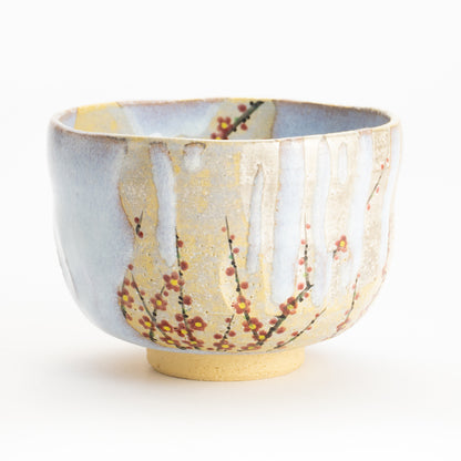 抹茶碗　灰釉「梅月」　山岡善高 KOTOPOTTER