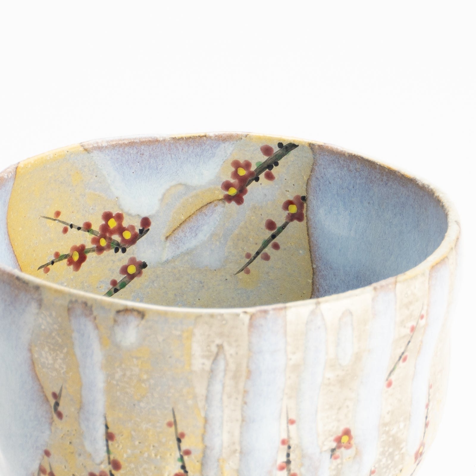 抹茶碗　灰釉「梅月」　山岡善高 KOTOPOTTER