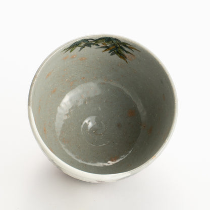 抹茶碗　竹にスズメ　淺野有希子 KOTOPOTTER