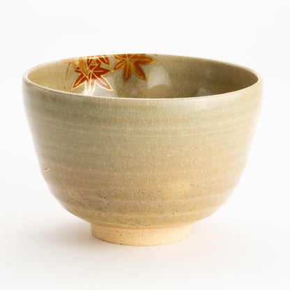 抹茶碗　松灰”紅葉”　山岡善高 KOTOPOTTER