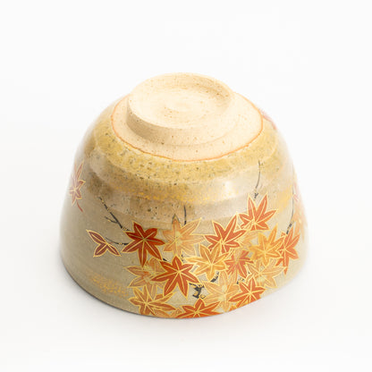 抹茶碗　松灰”紅葉”　山岡善高 KOTOPOTTER