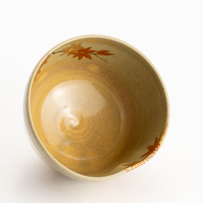 抹茶碗　松灰”紅葉”　山岡善高 KOTOPOTTER